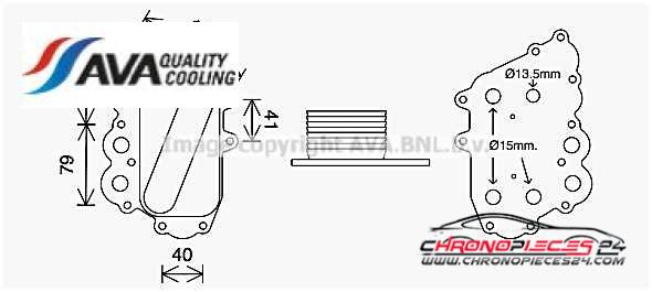 Achat de AVA QUALITY COOLING MS3713 Radiateur d'huile pas chères