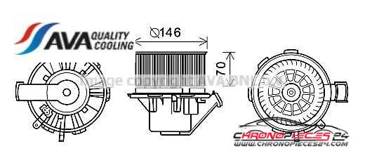 Achat de AVA QUALITY COOLING MS8648 Moteur électrique, pulseur d'air habitacle pas chères