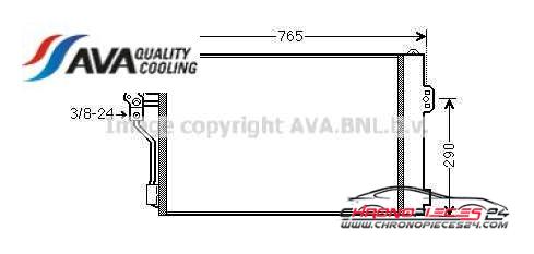 Achat de AVA QUALITY COOLING MSA5484D Condenseur, climatisation pas chères