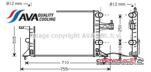 Achat de AVA QUALITY COOLING OLA2303 Radiateur, refroidissement du moteur pas chères