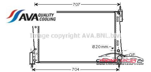 Achat de AVA QUALITY COOLING OLA2423 Radiateur, refroidissement du moteur pas chères