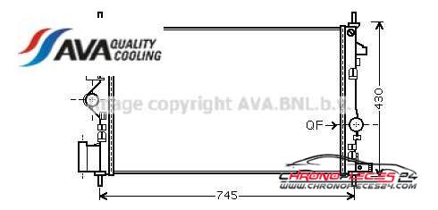 Achat de AVA QUALITY COOLING OLA2474 Radiateur, refroidissement du moteur pas chères