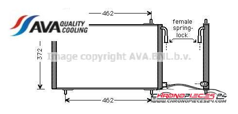 Achat de AVA QUALITY COOLING PE5191 Condenseur, climatisation pas chères