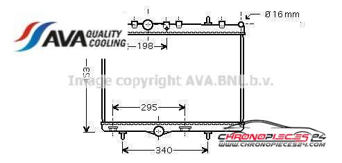 Achat de AVA QUALITY COOLING PEA2255 Radiateur, refroidissement du moteur pas chères