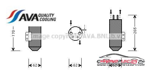 Achat de AVA QUALITY COOLING PED020 Filtre déshydratant, climatisation pas chères