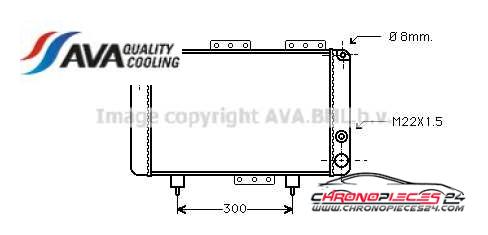 Achat de AVA QUALITY COOLING RT2001 Radiateur, refroidissement du moteur pas chères