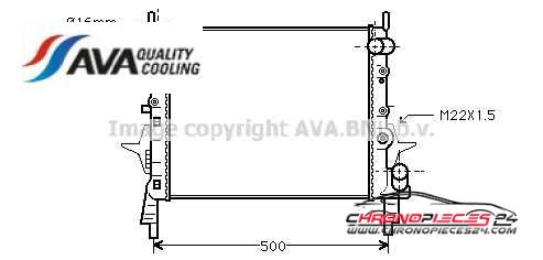 Achat de AVA QUALITY COOLING RT2158 Radiateur, refroidissement du moteur pas chères