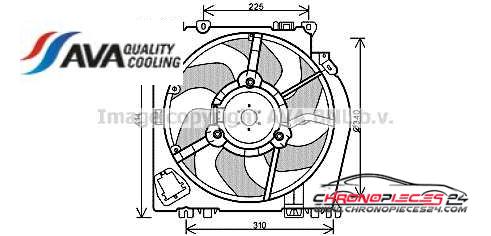 Achat de AVA QUALITY COOLING RT7542 Ventilateur, refroidissement du moteur pas chères