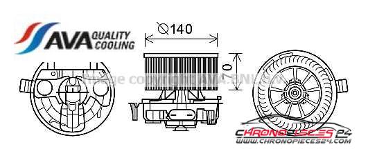 Achat de AVA QUALITY COOLING RT8574 Moteur électrique, pulseur d'air habitacle pas chères