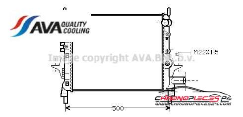 Achat de AVA QUALITY COOLING RTA2206 Radiateur, refroidissement du moteur pas chères