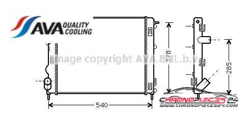 Achat de AVA QUALITY COOLING RTA2269 Radiateur, refroidissement du moteur pas chères