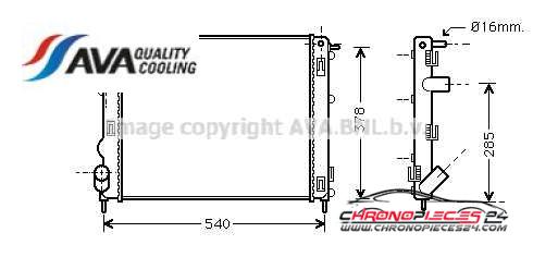 Achat de AVA QUALITY COOLING RTA2272 Radiateur, refroidissement du moteur pas chères