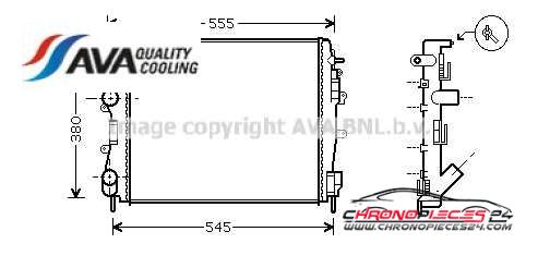 Achat de AVA QUALITY COOLING RTA2325 Radiateur, refroidissement du moteur pas chères