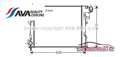 Achat de AVA QUALITY COOLING RTA2427 Radiateur, refroidissement du moteur pas chères