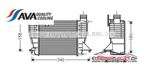 Achat de AVA QUALITY COOLING RTA4338 Intercooler, échangeur pas chères