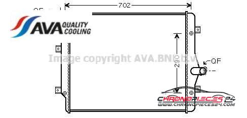 Achat de AVA QUALITY COOLING VN2208 Radiateur, refroidissement du moteur pas chères