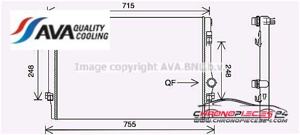 Achat de AVA QUALITY COOLING VNA2336 Radiateur, refroidissement du moteur pas chères