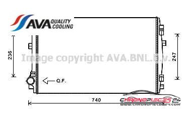 Achat de AVA QUALITY COOLING VNA2338 Radiateur, refroidissement du moteur pas chères