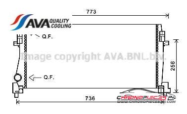 Achat de AVA QUALITY COOLING VNA2340 Radiateur, refroidissement du moteur pas chères