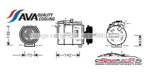 Achat de AVA QUALITY COOLING VNAK087 Compresseur, climatisation pas chères