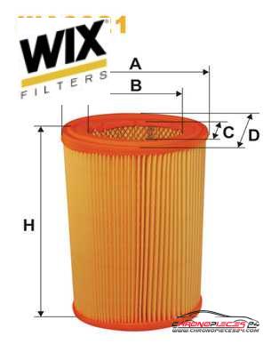 Achat de WIX FILTERS WA6021 Filtre à air pas chères