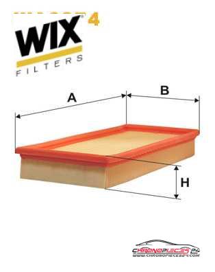 Achat de WIX FILTERS WA6374 Filtre à air pas chères