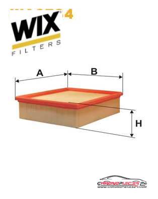 Achat de WIX FILTERS WA6734 Filtre à air pas chères