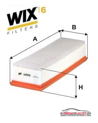 Achat de WIX FILTERS WA9816 Filtre à air pas chères