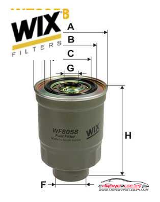 Achat de WIX FILTERS WF8058 Filtre à carburant pas chères