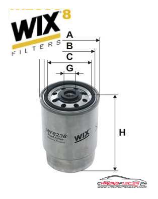 Achat de WIX FILTERS WF8238 Filtre à carburant pas chères