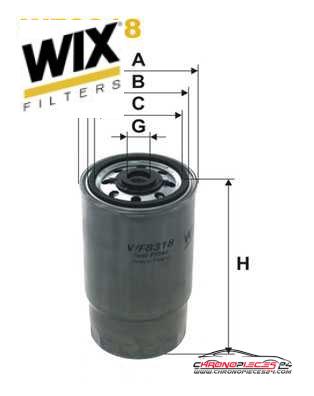 Achat de WIX FILTERS WF8318 Filtre à carburant pas chères