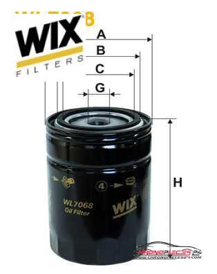 Achat de WIX FILTERS WL7068 Filtre à huile pas chères