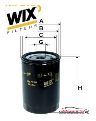 Achat de WIX FILTERS WL7070 Filtre à huile pas chères