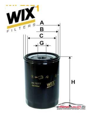 Achat de WIX FILTERS WL7071 Filtre à huile pas chères