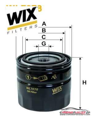 Achat de WIX FILTERS WL7078 Filtre à huile pas chères