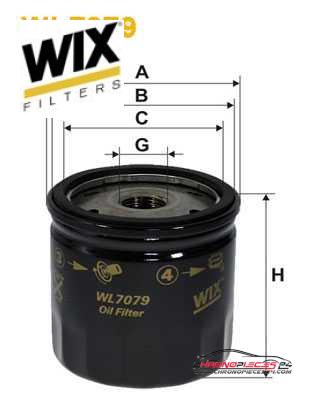 Achat de WIX FILTERS WL7079 Filtre à huile pas chères