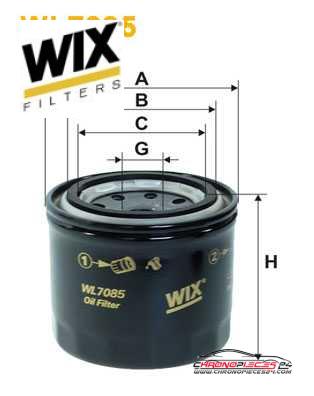 Achat de WIX FILTERS WL7085 Filtre à huile pas chères