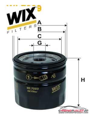 Achat de WIX FILTERS WL7089 Filtre à huile pas chères