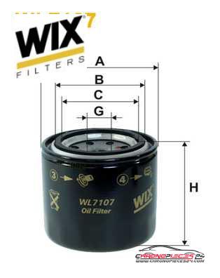 Achat de WIX FILTERS WL7107 Filtre à huile pas chères