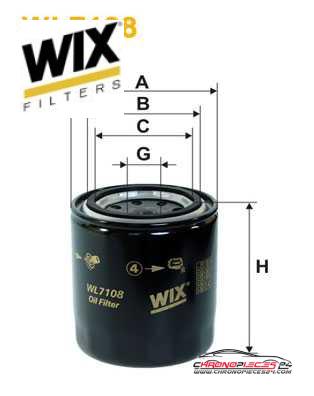 Achat de WIX FILTERS WL7108 Filtre à huile pas chères