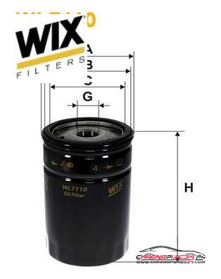 Achat de WIX FILTERS WL7110 Filtre à huile pas chères