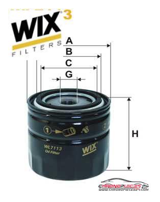 Achat de WIX FILTERS WL7113 Filtre à huile pas chères