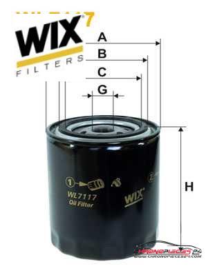 Achat de WIX FILTERS WL7117 Filtre à huile pas chères