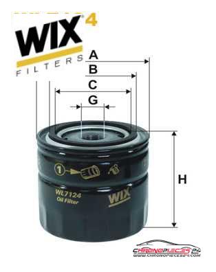 Achat de WIX FILTERS WL7124 Filtre à huile pas chères