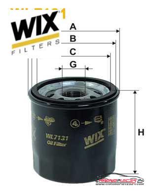 Achat de WIX FILTERS WL7131 Filtre à huile pas chères