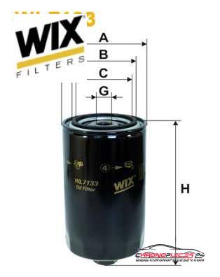 Achat de WIX FILTERS WL7133 Filtre à huile pas chères