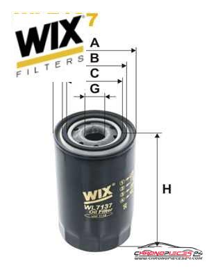 Achat de WIX FILTERS WL7137 Filtre à huile pas chères