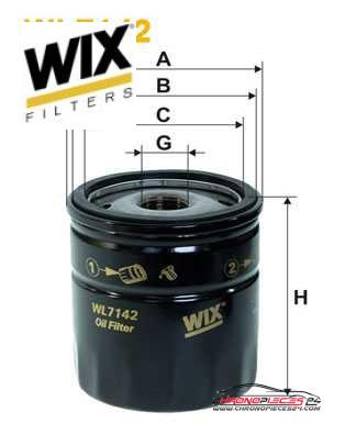 Achat de WIX FILTERS WL7142 Filtre à huile pas chères