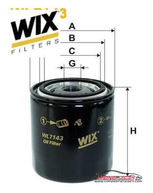 Achat de WIX FILTERS WL7143 Filtre à huile pas chères