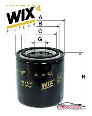 Achat de WIX FILTERS WL7164 Filtre à huile pas chères